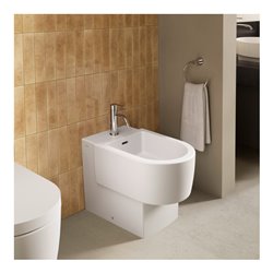 Duravit Bidet-Einhebelmischer Balcoon Ausl. 119mm, m Zugstg. Abl.garn, ch hgl