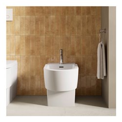 Duravit Bidet-Einhebelmischer Balcoon Ausl. 119mm, m Zugstg. Abl.garn, ch hgl