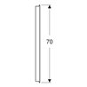 Geberit Lichtspiegel Option Basic Beleuchtung oben, 100x70cm