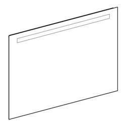 Geberit Lichtspiegel Option Basic Beleuchtung oben, 100x70cm