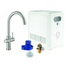 Grohe Spültisch-Einhebelmischer Blue Professional C-Auslauf Set, supersteel