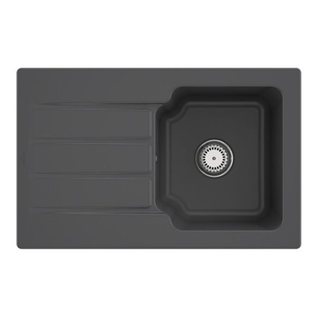 V&B Spüle Architectura 45 m Abl.garn, Hand., graphit CeramicPlus