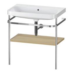 Duravit Möbelwaschtisch-Kombi Happy D.2 Plus 77,5x49cm, o. HL, Medit. Ei, m Konsole