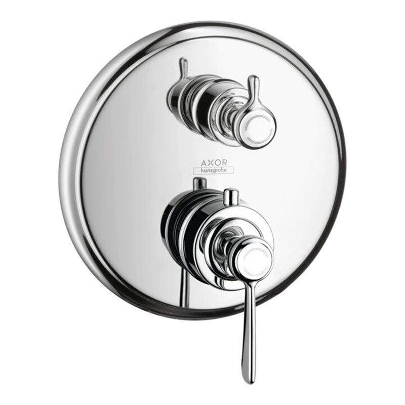 hansgrohe Fertigmontageset Axor Montreux UP-THM, m Absperrventil, Hebel, brush. ni.