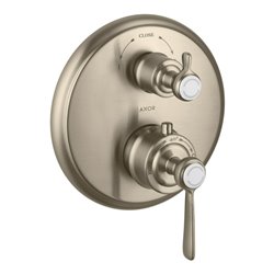 hansgrohe Fertigmontageset Axor Montreux UP-THM, m Absperrventil, Hebel, brush. ni.