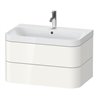 Duravit Möbelwaschtisch Happy D.2 Plus 77,5x49cm, 1 HL, we hgl, 2 Schubkästen