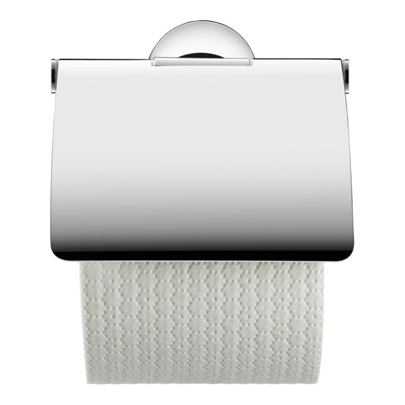 Duravit Papierrollenhalter Starck T 12,5x8,3cm, mit Deckel, chrom