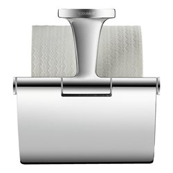 Duravit Papierrollenhalter Starck T 12,5x8,3cm, mit Deckel, chrom