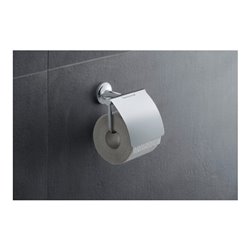 Duravit Papierrollenhalter Starck T 12,5x8,3cm, mit Deckel, chrom