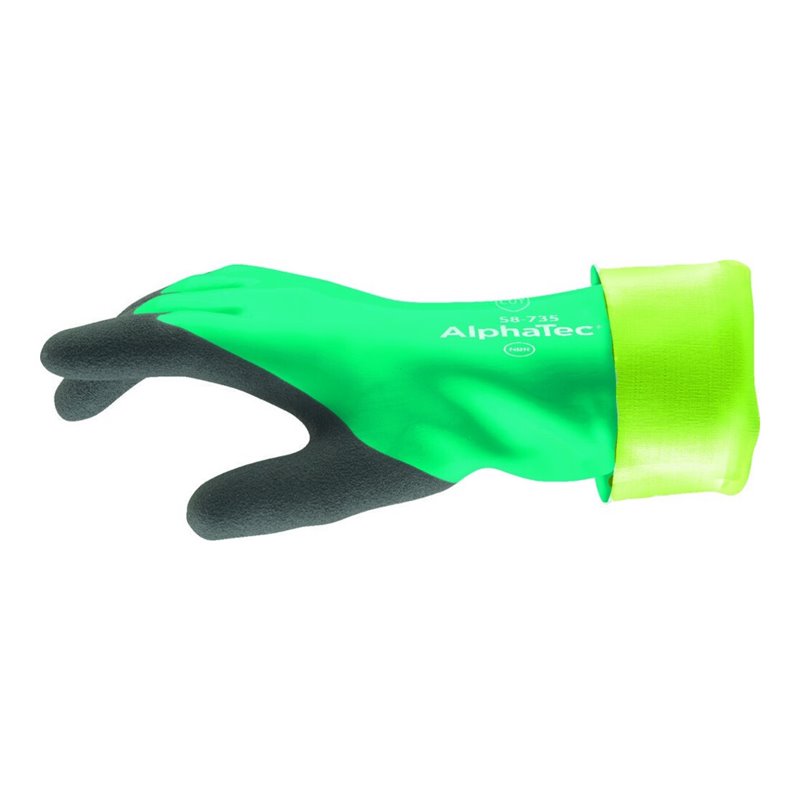 Ansell Chemiehandschuh AlphaTec 58-735 grün EN 388,EN 374 Kat.III