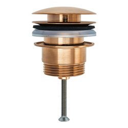 Duravit Push-Open-Ventil f WT mit Überlauf, Bronze gebürstet