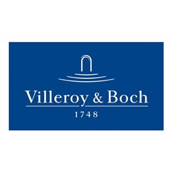 V&B Spülstein-Doppelbecken Restesch., m Abl.garn, Exzenter, P black