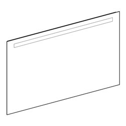 Geberit Lichtspiegel Option Basic Beleuchtung oben, 120x70cm