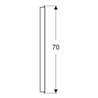 Geberit Lichtspiegel Option Basic Beleuchtung oben, 120x70cm