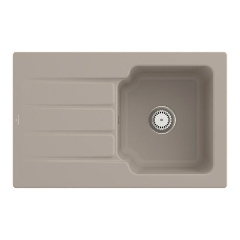 V&B Spüle Architectura 45 m Abl.garn, Hand., almond CeramicPlus