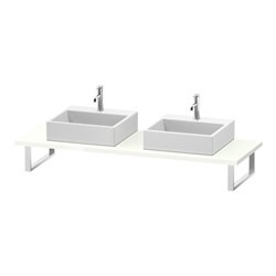 Duravit Konsole L-Cube 80-200x55cm, 2 A., Stär 3cm, we. hgl