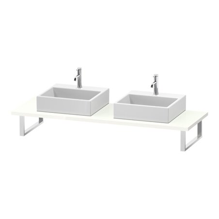 Duravit Konsole L-Cube 80-200x55cm, 2 A., Stär 3cm, we. hgl