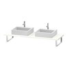Duravit Konsole L-Cube 80-200x55cm, 2 A., Stär 3cm, we. hgl