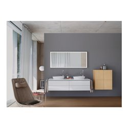 Duravit Konsole L-Cube 80-200x55cm, 2 A., Stär 3cm, we. hgl