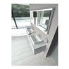 Duravit Konsole L-Cube 80-200x55cm, 2 A., Stär 3cm, we. hgl