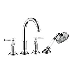 hansgrohe Fertigmontageset Axor Montreux 4-L-Fliese-Ar, m Hebelgr., brush. ni.