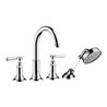 hansgrohe Fertigmontageset Axor Montreux 4-L-Fliese-Ar, m Hebelgr., brush. ni.