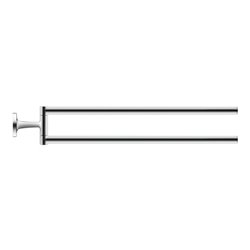 Duravit Handtuchhalter Starck T 5x46,5cm, zweiarmig, schwenkbar, chrom