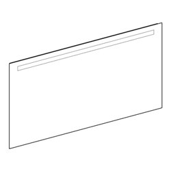 Geberit Lichtspiegel Option Basic Beleuchtung oben, 140x70cm