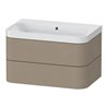 Duravit Möbelwaschtisch Happy D.2 Plus 77,5x49cm, o. HL, leinen, 2 Schubkästen