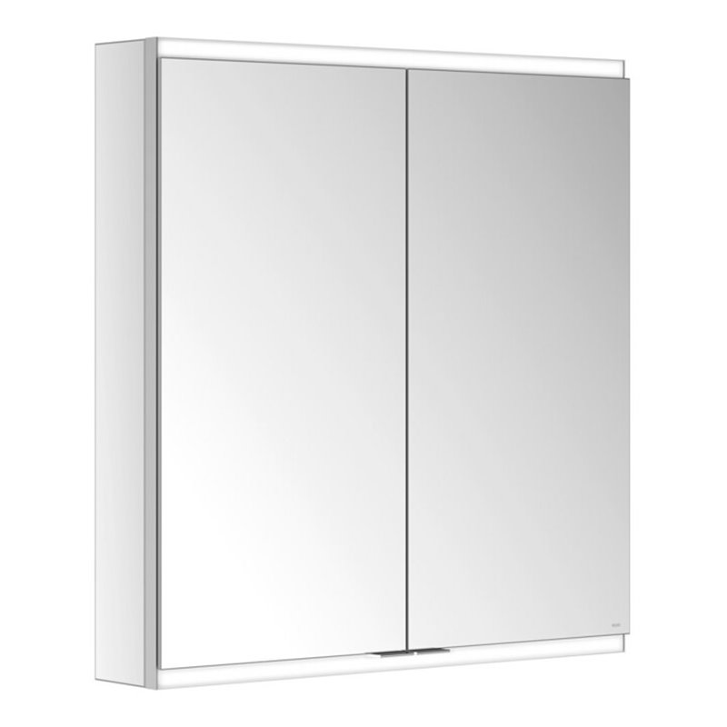 Keuco Spiegelschrank Royal Modular 2.0 700x700x120mm, 1 SD, 1 Dpl-LS, WV, 2 T