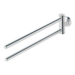 Duravit Handtuchhalter D-Code 5x9x44,7cm, 2-armig, schwenkbar, chrom