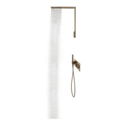 hansgrohe Fertigset ShowerComposition UP-THM, 3 Verbraucher, brushed red gold