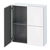 Duravit Halbhochschrank L-Cube 70x24,3x80cm, 2 Türen, taupe supermatt