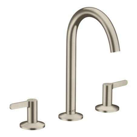 hansgrohe 3-Loch-Waschtischarmatur 170 Axor One A 140mm, m Pus-Op-Abl, m HG, brush. ni.