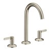 hansgrohe 3-Loch-Waschtischarmatur 170 Axor One A 140mm, m Pus-Op-Abl, m HG, brush. ni.