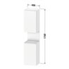 Duravit Hochschrank Qatego 40x36x1760cm, 2 T, B, An l, gra m/we ma