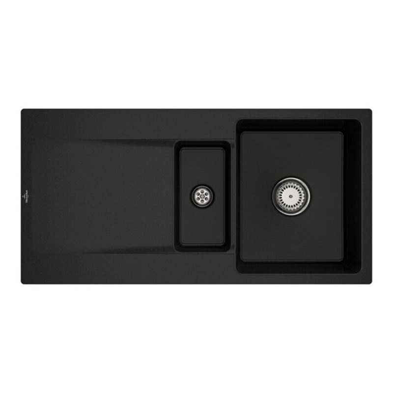 V&B bündige Spüle Siluet 60 R Flat m Abl.garn, Handbetätigung, chromite