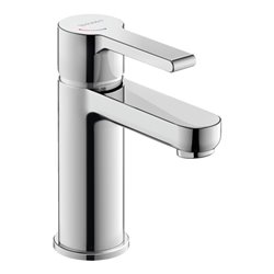 Duravit Waschtisch-Einhebelmischer S Fresh + -Flow B.2 o. Zugst.Abl.Gar., Ausl. 101mm, chrom