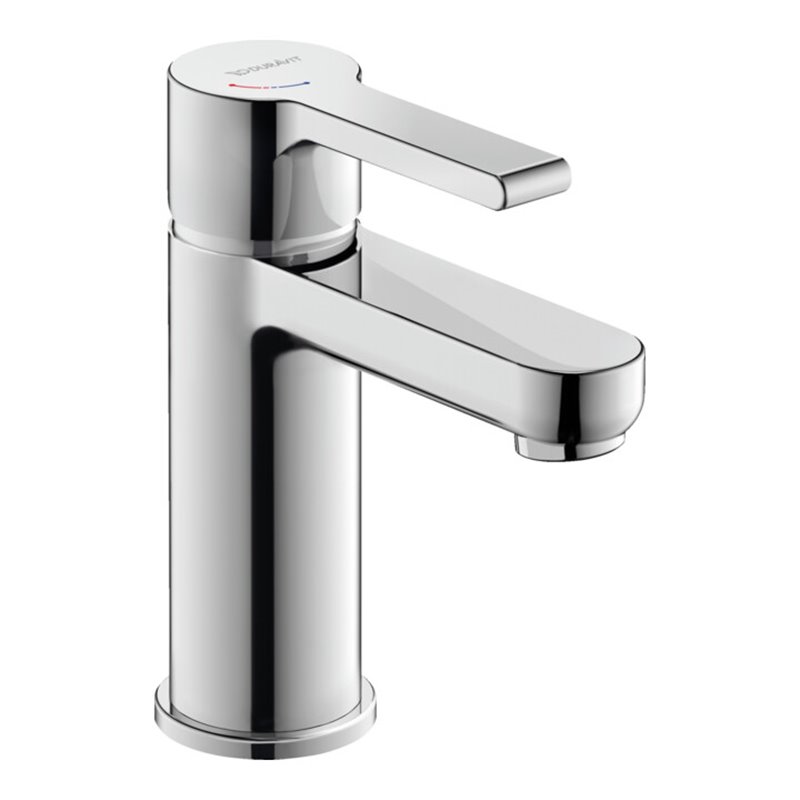 Duravit Waschtisch-Einhebelmischer S Fresh + -Flow B.2 o. Zugst.Abl.Gar., Ausl. 101mm, chrom