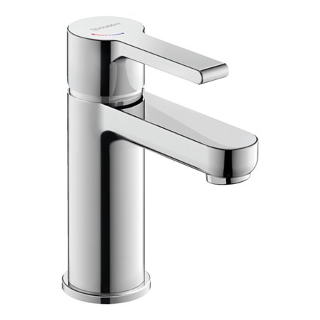 Duravit Waschtisch-Einhebelmischer S Fresh + -Flow B.2 o. Zugst.Abl.Gar., Ausl. 101mm, chrom