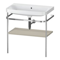 Duravit Möbelwaschtisch-Kombi Happy D.2 Plus 77,5x49cm, o. HL, Tau s-matt, m Konsole