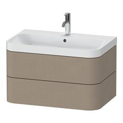 Duravit Möbelwaschtisch Happy D.2 Plus 77,5x49cm, 1 HL, leinen, 2 Schubkästen