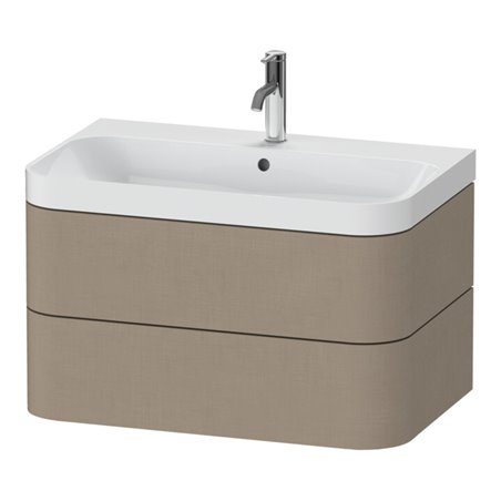 Duravit Möbelwaschtisch Happy D.2 Plus 77,5x49cm, 1 HL, leinen, 2 Schubkästen
