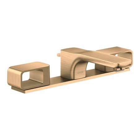hansgrohe 3-Loch-Waschtischarmatur 50 Axor Urquiola A 180mm, m ZugstAblGar, Pl., brush. bron