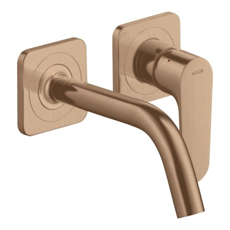 hansgrohe Fertigset Axor Citterio M UP-Waschtisch-Einhebelmischer, A 167mm, m Ros, brush. r gol