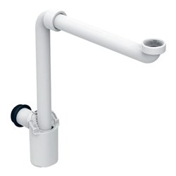 Geberit Tauchrohrsiphon G 1 1/4, 32mm, Raumsp., f WT, Abg h, we