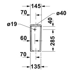 Duravit Spülkasten D-Code 39x14,5cm, 6/3 l, w, f Anschl. re o. li