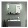 Duravit Spiegel-Ablage Sivida 85x65x3,6cm, graph Matt, montiert, chrom