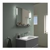 Duravit Spiegel-Ablage Sivida 85x65x3,6cm, graph Matt, montiert, chrom