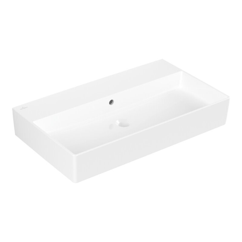 V&B Waschtisch Memento 2.0 80x47cm, geschli., m ÜL, weiß alpin